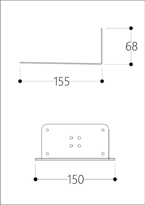 Nora Mensola Lineare 150